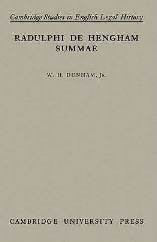 Knjiga Summae Radulphi De Hengham