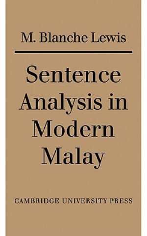 Книга Sentence Analysis in Modern Malay M. Blanche Lewis