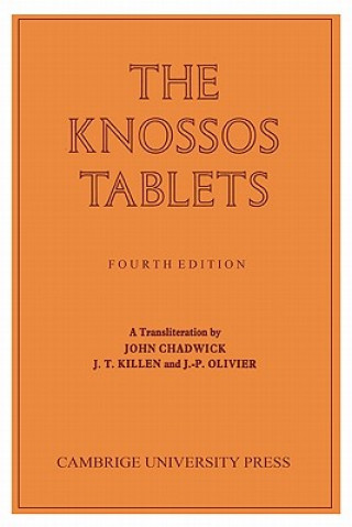 Kniha Knossos Tablets John ChadwickJ. T.  Killen J. P. Olivier