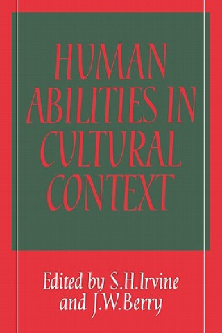Carte Human Abilities in Cultural Context S. H. IrvineJ. W. Berry