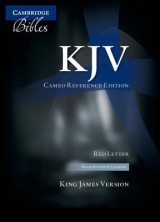 Kniha KJV Cameo Reference Bible, Black Imitation Leather, Red-letter Text, KJ452:XR Black Imitation Leather Baker Publishing Group