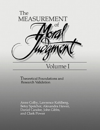 Βιβλίο Measurement of Moral Judgment Anne ColbyLawrence KohlbergAnat AbrahamiJohn Gibbs