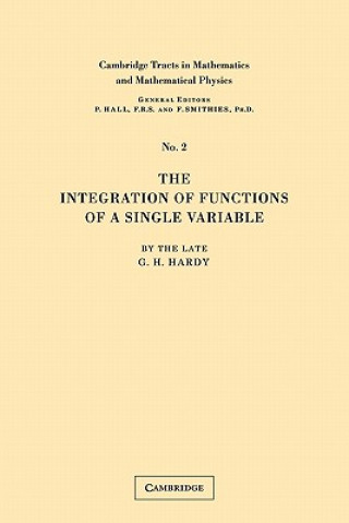 Kniha Integration of Functions G. H. Hardy