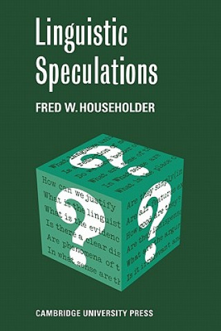 Buch Linguistic Speculations Fred W. Householder