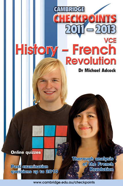 Libro Cambridge Checkpoints VCE History - French Revolution 2011-13 Michael Adcock