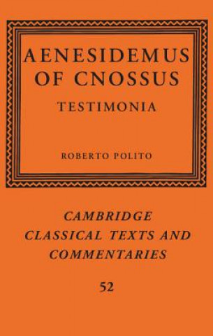 Könyv Aenesidemus of Cnossus Roberto Polito