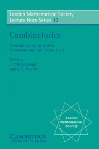 Kniha Combinatorics T. P. McDonoughV. C. Mavron