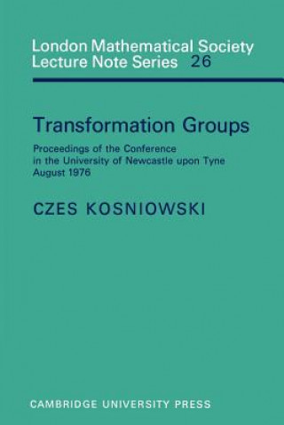 Carte Transformation Groups Czes Kosniowski