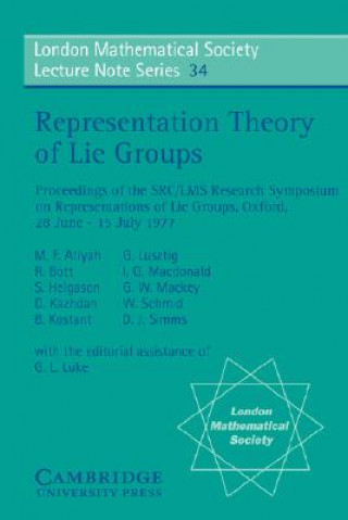 Könyv Representation Theory of Lie Groups M. F. AtiyahR. BottS. HelgasonD. Kazhdan