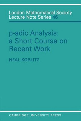 Kniha P-adic Analysis Neal Koblitz