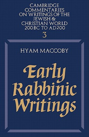 Kniha Early Rabbinic Writings Hyam MacCoby