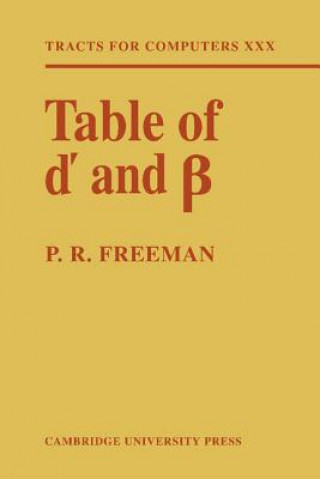 Buch Table of d' and P. R. Freeman