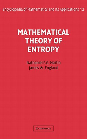 Könyv Mathematical Theory of Entropy Nathaniel F. G. MartinJames W. England