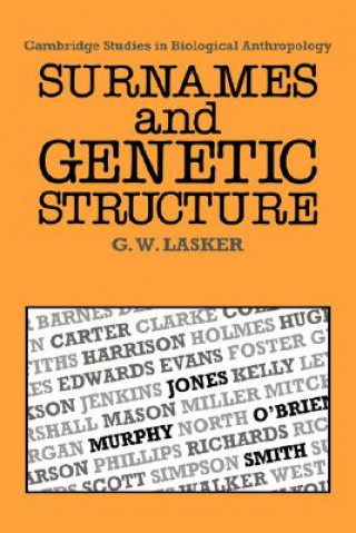 Книга Surnames and Genetic Structure Gabriel Ward Lasker