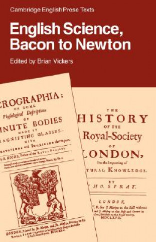 Carte English Science: Bacon to Newton Brian Vickers