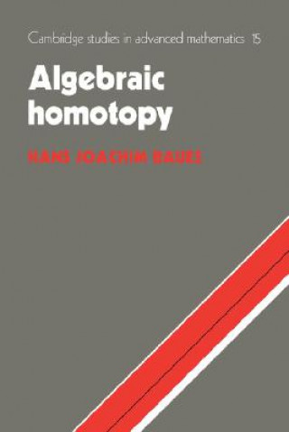 Carte Algebraic Homotopy Hans Joachim Baues