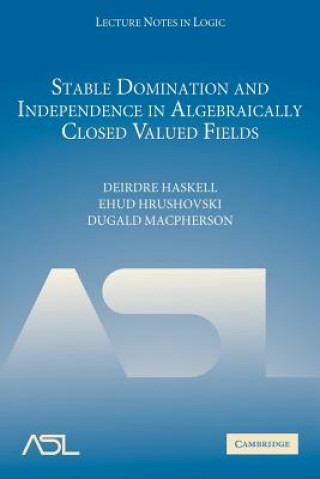 Książka Stable Domination and Independence in Algebraically Closed Valued Fields Deirdre HaskellEhud HrushovskiDugald Macpherson