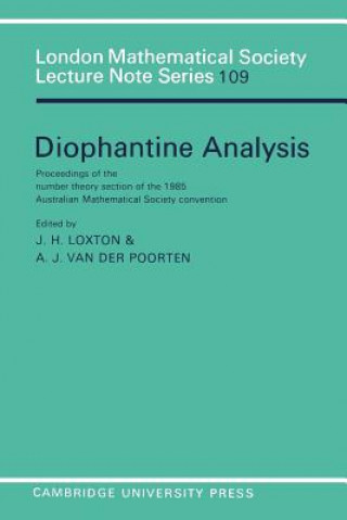 Könyv Diophantine Analysis J. H. LoxtonA. J. van Poorten