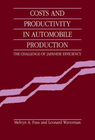 Kniha Costs and Productivity in Automobile Production Melvyn A. FussLeonard Waverman