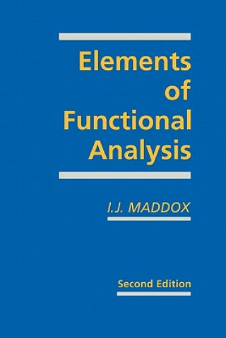 Kniha Elements of Functional Analysis I. J. Maddox