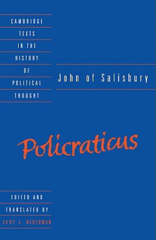 Book John of Salisbury: Policraticus John of SalisburyCary J. Nederman