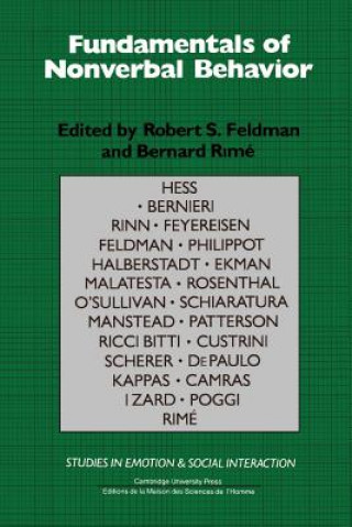 Carte Fundamentals of Nonverbal Behavior Robert Stephen FeldmanBernard Rimé