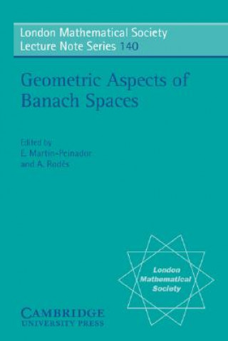 Książka Geometric Aspects of Banach Spaces E. Martin-PeinadorA. Rodés