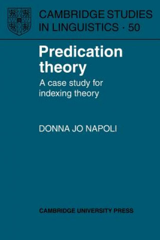 Kniha Predication Theory Donna Jo Napoli