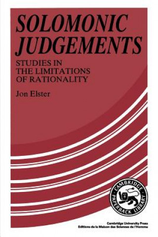 Carte Solomonic Judgements Jon Elster