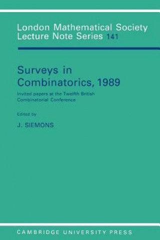 Libro Surveys in Combinatorics, 1989 J. Siemons