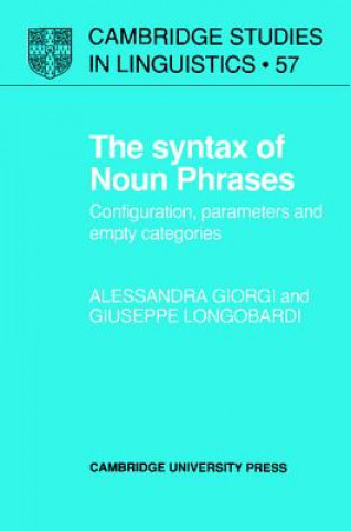 Libro Syntax of Noun Phrases Alessandra GiorgiGiuseppe Longobardi