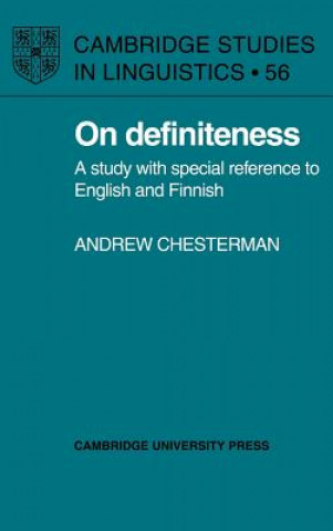 Könyv On Definiteness Andrew Chesterman