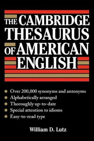 Kniha Cambridge Thesaurus of American English William D. Lutz