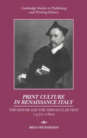 Buch Print Culture in Renaissance Italy Brian Richardson