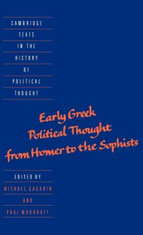 Książka Early Greek Political Thought from Homer to the Sophists Michael GagarinPaul Woodruff