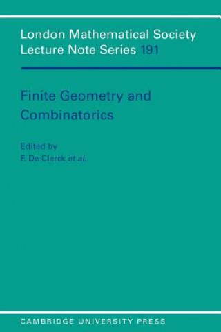 Książka Finite Geometries and Combinatorics F. de ClerckJ. Hirschfeld