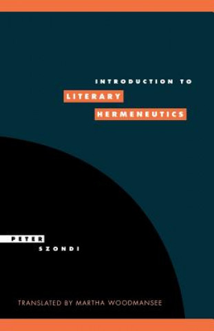 Libro Introduction to Literary Hermeneutics Peter SzondiMartha WoodmanseeJoel Weinsheimer