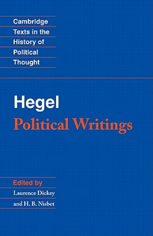 Kniha Hegel: Political Writings Georg Wilhelm Fredrich HegelLawrence DickeyH. B. Nisbet