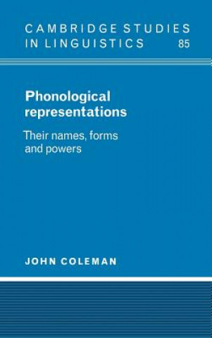 Książka Phonological Representations John Coleman