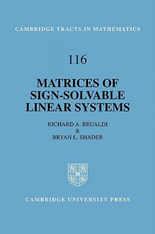 Kniha Matrices of Sign-Solvable Linear Systems Richard A. BrualdiBryan L. Shader