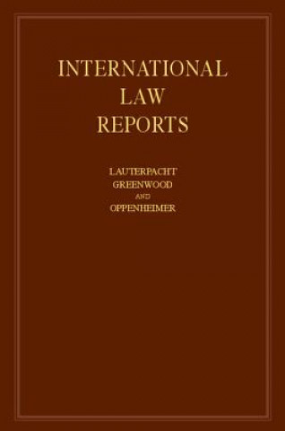 Buch International Law Reports E. LauterpachtC. J. GreenwoodA. G. Oppenheimer