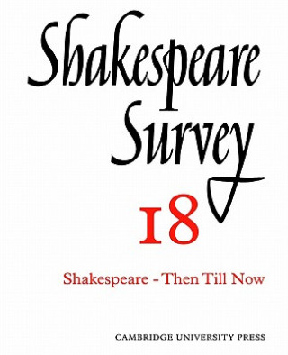 Carte Shakespeare Survey Allardyce Nicoll