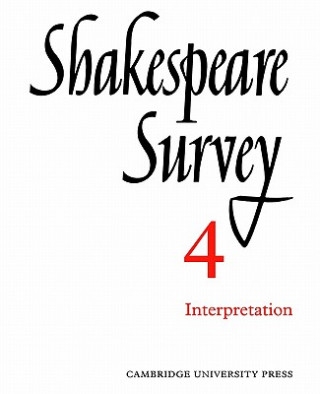 Książka Shakespeare Survey Allardyce Nicoll