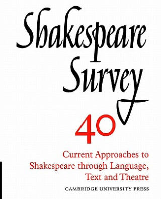 Carte Shakespeare Survey Stanley Wells