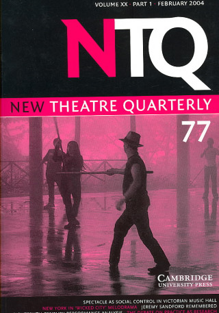 Книга New Theatre Quarterly 77: Volume 20, Part 1 Simon TrusslerClive Barker