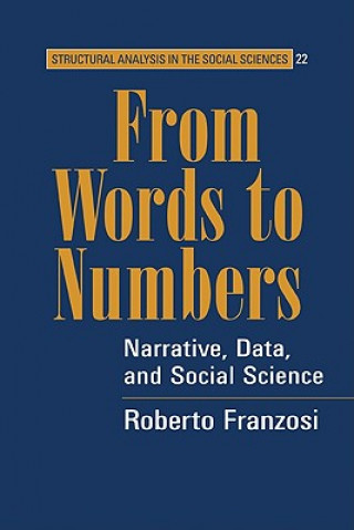 Boek From Words to Numbers Roberto Franzosi