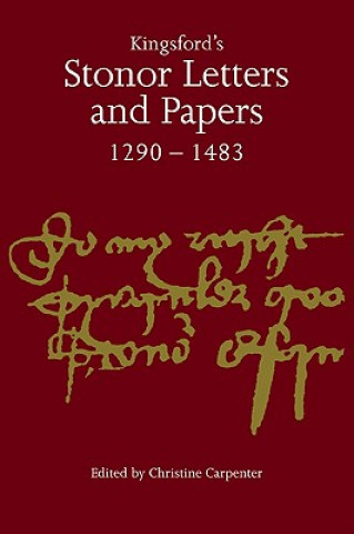 Libro Kingsford's Stonor Letters and Papers 1290-1483 Christine Carpenter