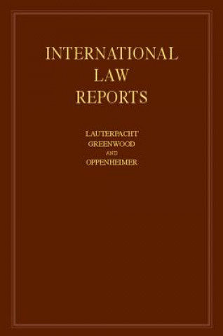Kniha International Law Reports E. LauterpachtC. J. GreenwoodA. G. Oppenheimer