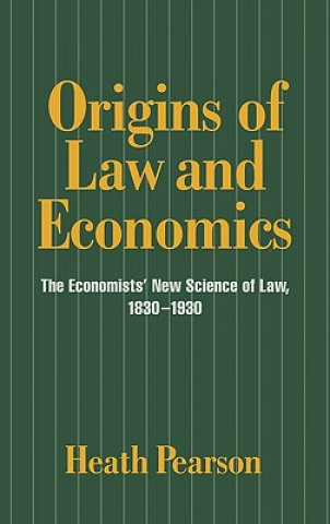 Kniha Origins of Law and Economics Pearson
