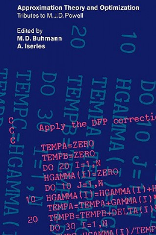 Knjiga Approximation Theory and Optimization M. D. BuhmannA. Iserles